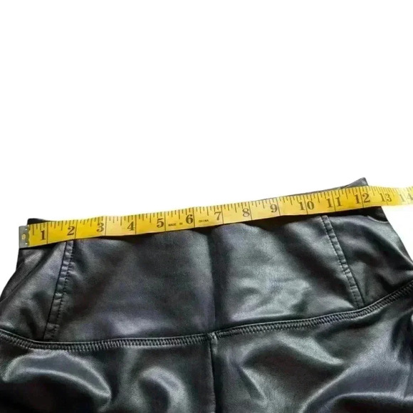 7 For  All Mankind Leggings Black Faux Leather High Rise Women's size Small - Picture 10 of 12